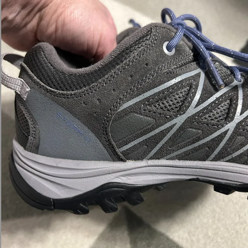 THE NORTH FACE Storm Ill WP Hiking Gray/Marlin‎ Blue Sneakers Women's Size 10